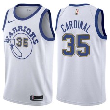 Golden State Warriors #35 Brian Cardinal Jersey -White Throwback