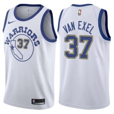 Golden State Warriors #37 Nick Van Exel Jersey -White Throwback