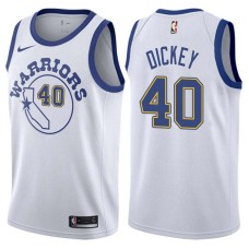 Golden State Warriors #40 Derrek Dickey Jersey -White Throwback