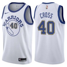 Golden State Warriors #40 Russell Cross Jersey -White Throwback