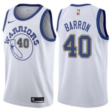 Golden State Warriors #40 Earl Barron Jersey -White Throwback