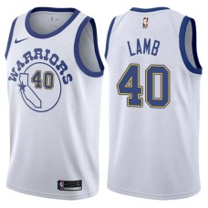 Golden State Warriors #40 Anthony Lamb Jersey -White Throwback