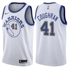 Golden State Warriors #41 John Coughran Jersey -White Throwback