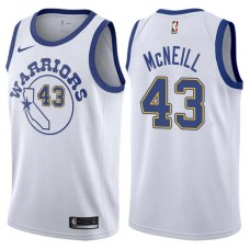 Golden State Warriors #43 Larry McNeill Jersey -White Throwback