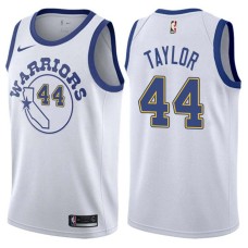 Golden State Warriors #44 Leonard Taylor Jersey -White Throwback