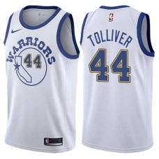 Golden State Warriors #44 Anthony Tolliver Jersey -White Throwback