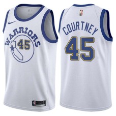 Golden State Warriors #45 Joe Courtney Jersey -White Throwback