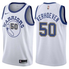 Golden State Warriors #50 Pete Verhoeven Jersey -White Throwback