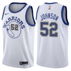 Golden State Warriors #52 George Johnson Jersey -White Throwback