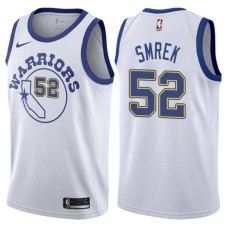 Golden State Warriors #52 Mike Smrek Jersey -White Throwback