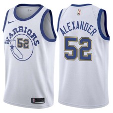 Golden State Warriors #52 Victor Alexander Jersey -White Throwback