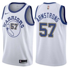 Golden State Warriors #57 Hilton Armstrong Jersey -White Throwback