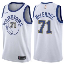 Golden State Warriors #71 McCoy McLemore Jersey -White Throwback