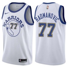 Golden State Warriors #77 Vladimir Radmanovic Jersey -White Throwback