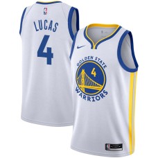 Golden State Warriors #4 John Lucas Jersey -White