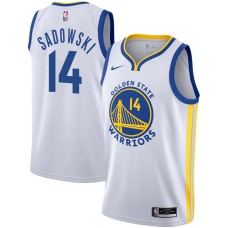 Golden State Warriors #14 Ed Sadowski Jersey -White