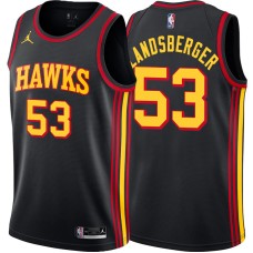 Atlanta Hawks #53 Mark Landsberger Jersey -Black