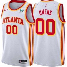 Atlanta Hawks #00 Red Owens Jersey -White