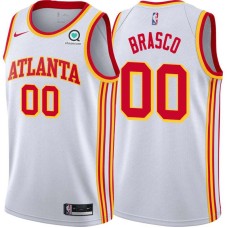 Atlanta Hawks #00 Jim Brasco Jersey -White