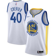 Golden State Warriors #40 Ron Crevier Jersey -White