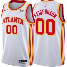 Atlanta Hawks #00 George Feigenbaum Jersey -White