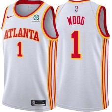 Atlanta Hawks #1 Leon Wood Jersey -White