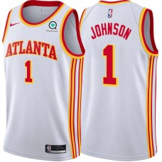 Atlanta Hawks #1 Jalen Johnson Jersey -White