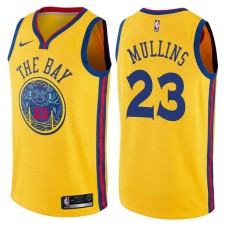 Golden State Warriors #23 Jeff Mullins Jersey -Yellow THE BAY Chinese Dragon 2017-2018 City