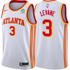 Atlanta Hawks #3 Andrew Levane Jersey -White