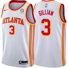 Atlanta Hawks #3 Herm Gilliam Jersey -White