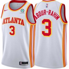 Atlanta Hawks #3 Shareef Abdur-Rahim Jersey -White