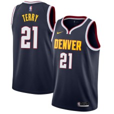 Denver Nuggets #21 Claude Terry Jersey -Navy