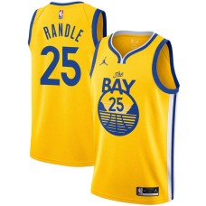 Golden State Warriors #25 Chasson Randle Jersey -Yellow THE BAY Jordan Brand