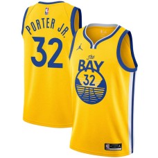 Golden State Warriors #32 Otto Porter Jr Jersey -Yellow THE BAY Jordan Brand