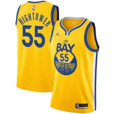 Golden State Warriors #55 Wayne Hightower Jersey -Yellow THE BAY Jordan Brand