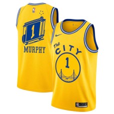 Golden State Warriors #1 Troy Murphy Jersey -Yellow The CITY Bus Classic