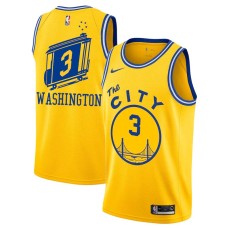 Golden State Warriors #3 Kermit Washington Jersey -Yellow The CITY Bus Classic