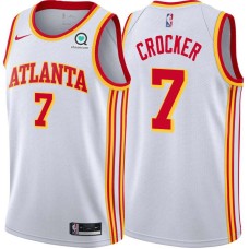 Atlanta Hawks #7 Dillard Crocker Jersey -White