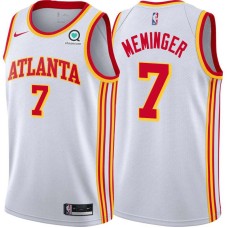 Atlanta Hawks #7 Dean Meminger Jersey -White