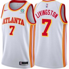 Atlanta Hawks #7 Randy Livingston Jersey -White