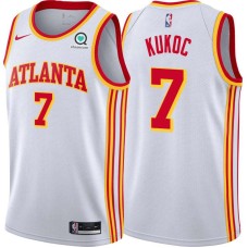 Atlanta Hawks #7 Toni Kukoc Jersey -White