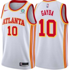 Atlanta Hawks #10 Ed Gayda Jersey -White