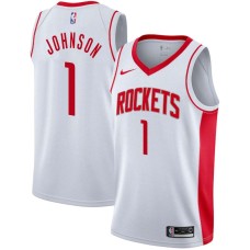 Houston Rockets #1 Lee Johnson Jersey -White