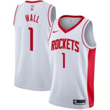 Houston Rockets #1 John Wall Jersey -White