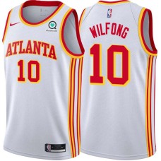 Atlanta Hawks #10 Win Wilfong Jersey -White