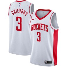 Houston Rockets #3 Derrick Chievous Jersey -White