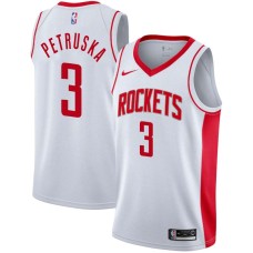 Houston Rockets #3 Richard Petruska Jersey -White