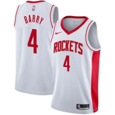 Houston Rockets #4 Rick Barry Jersey -White