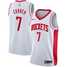 Houston Rockets #7 Lester Conner Jersey -White