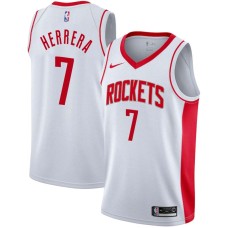 Houston Rockets #7 Carl Herrera Jersey -White